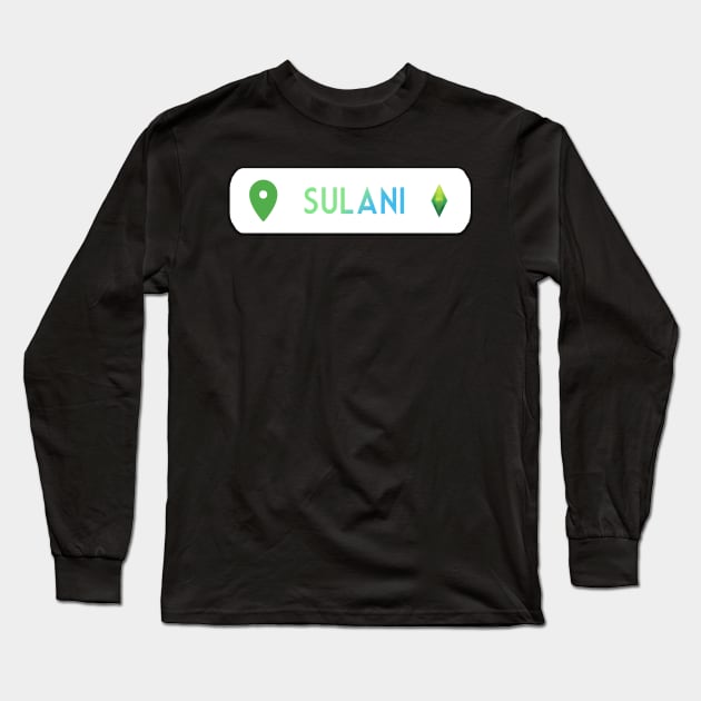 Sulani Location- The Sims 4 Long Sleeve T-Shirt by BurritoKitty